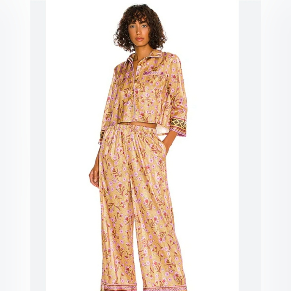 Intimately Free People Party Print pajama set